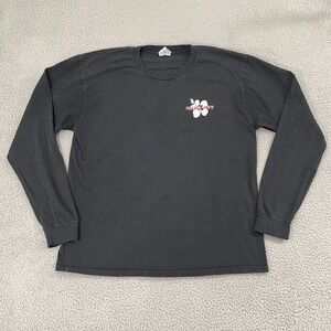 Trader Joe's Retro Employee Shirt Men XL Black Long‎ Sleeve Tee